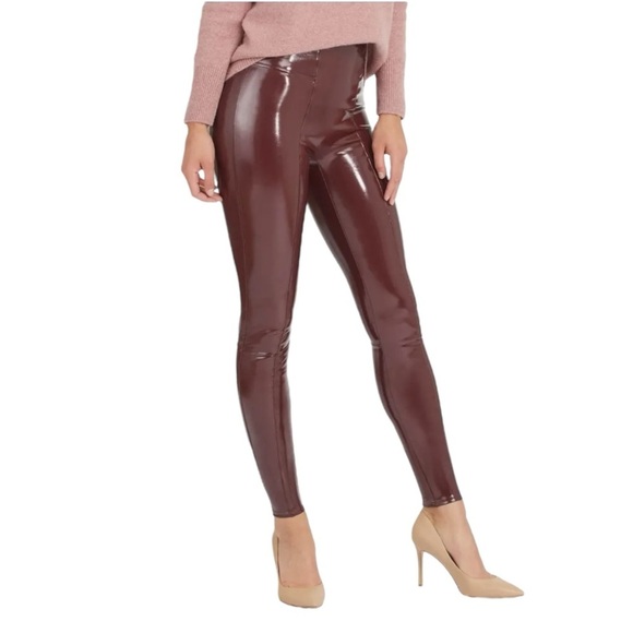 New! Spanx Faux Patent Leather Leggings - Picture 2 of 14